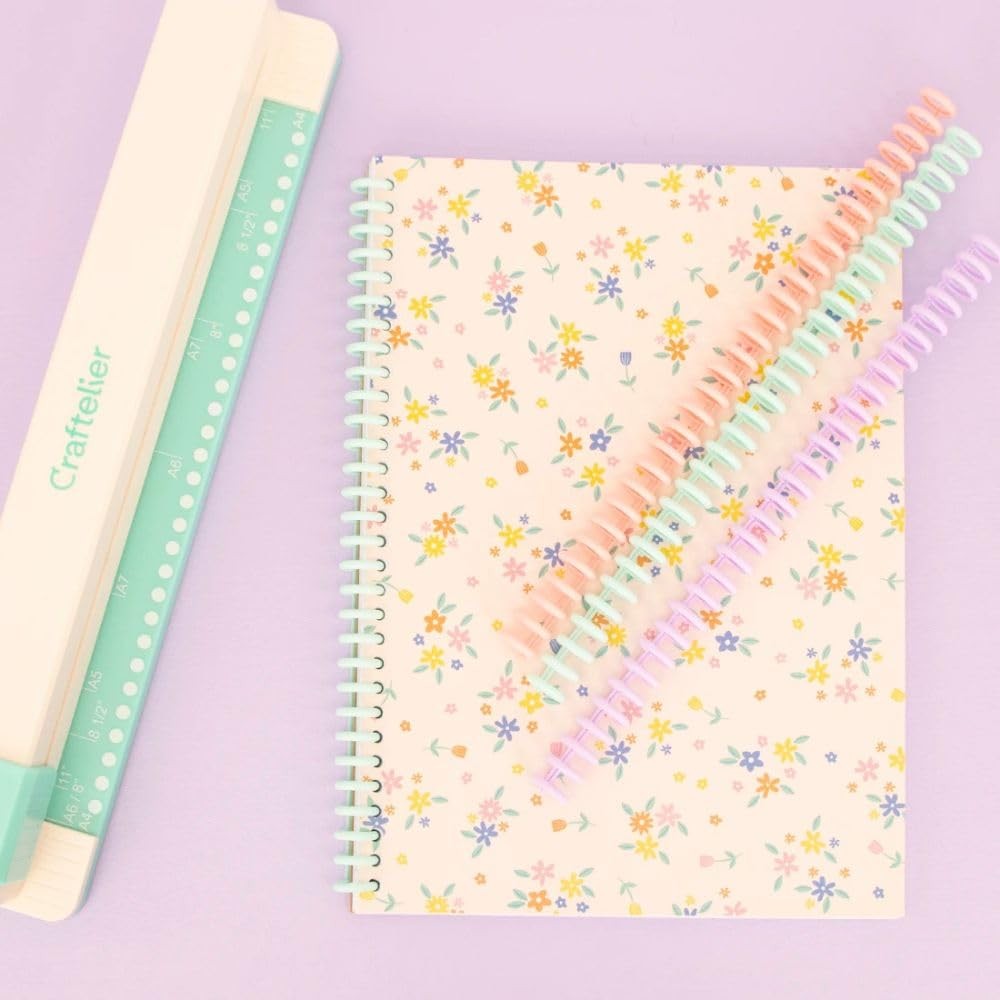 - Click Binding Spines 31 Pitch - Pastel Tones - Easy Zip Binding - Reusable,...