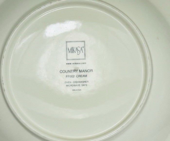 4 Mikasa Country Manor Individual Pasta Bowls 12.5” FF002 Basket Rim