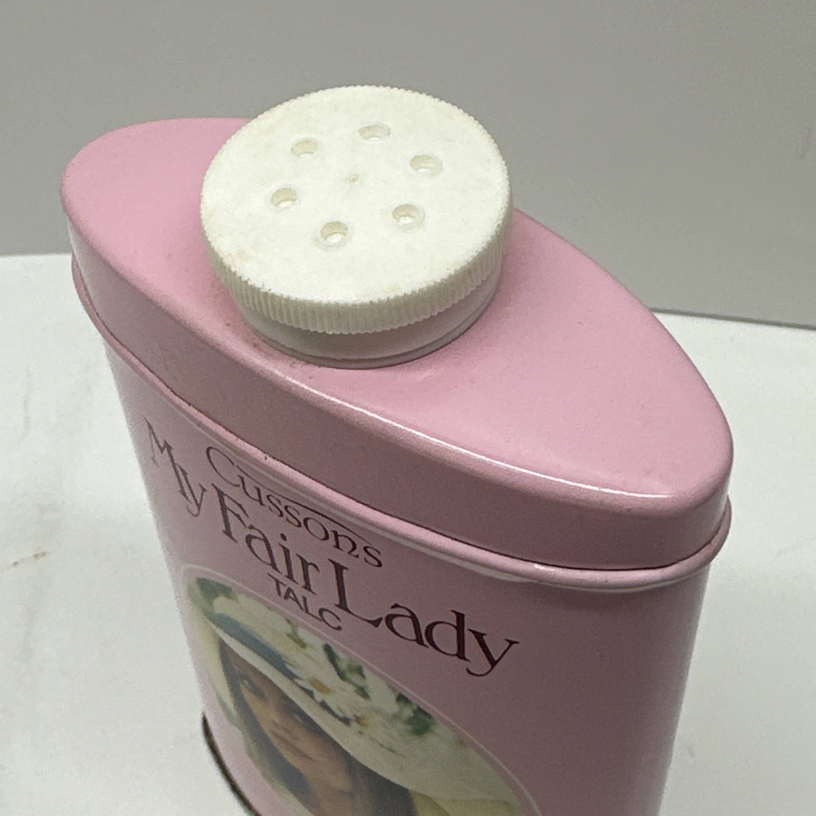 My Fair Lady Cussons Talc Talcum Powder Advertising Tin London England Vintage
