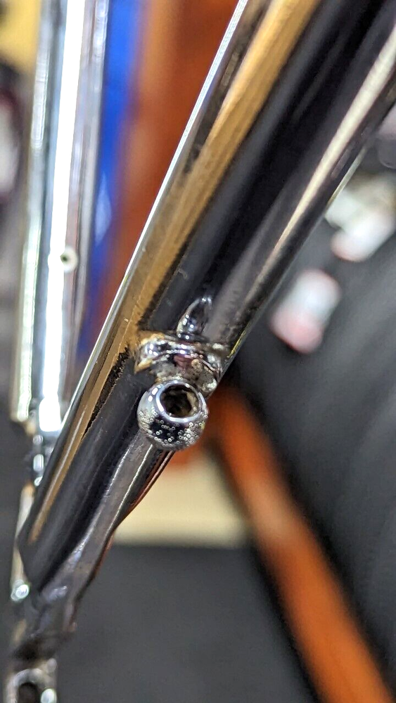 Vintage Falcon chrome Columbus bicycle frame set