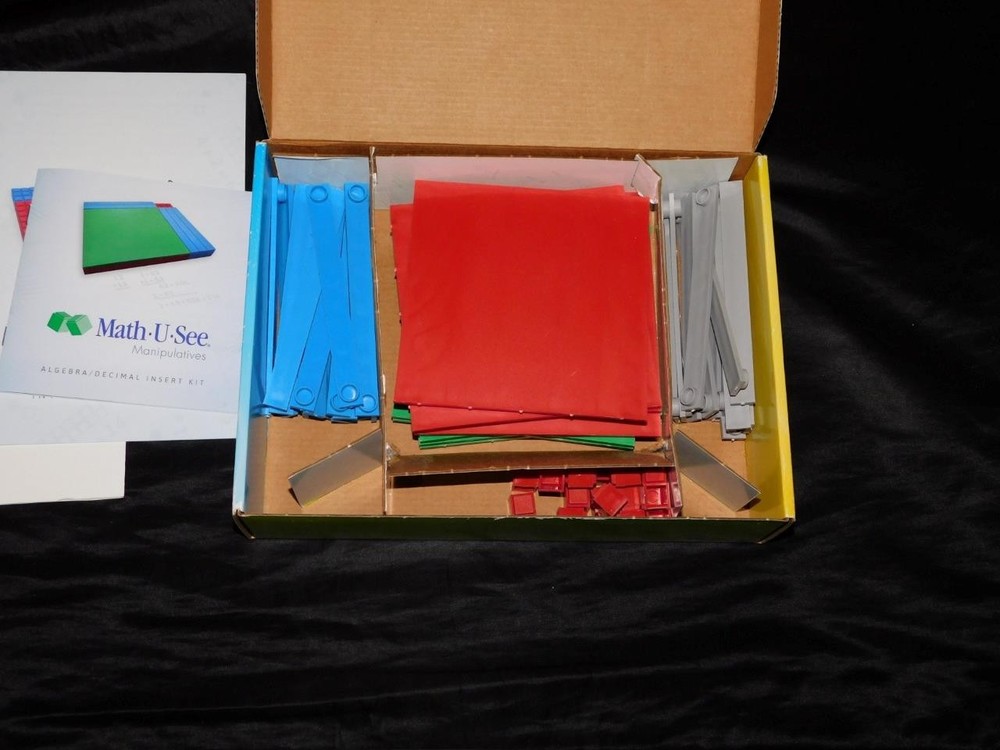 Math U See Manipulatives Algebra Decimal Inserts Kit Homeschool Set
