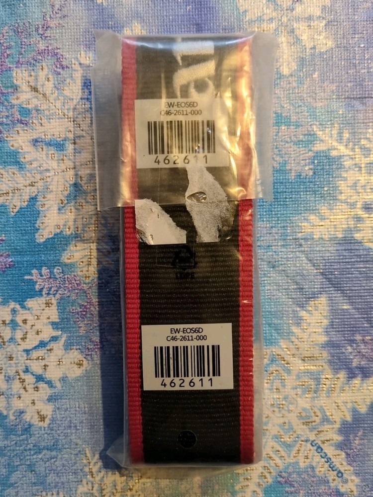 Canon EOS 6D EW-EOS6D Genuine Black / Red / White Camera Neck Strap