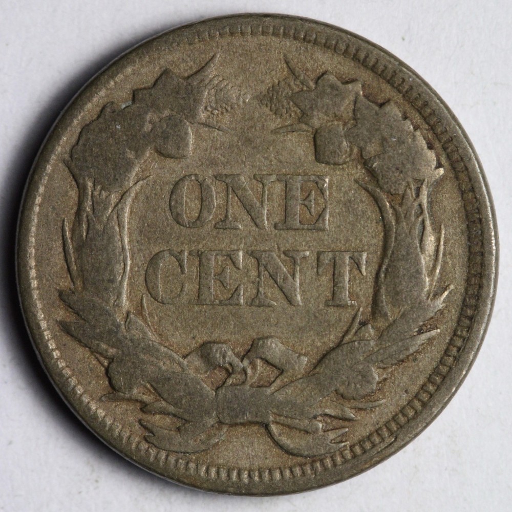 1857 Flying Eagle Cent Penny VF+ E140 KJFN