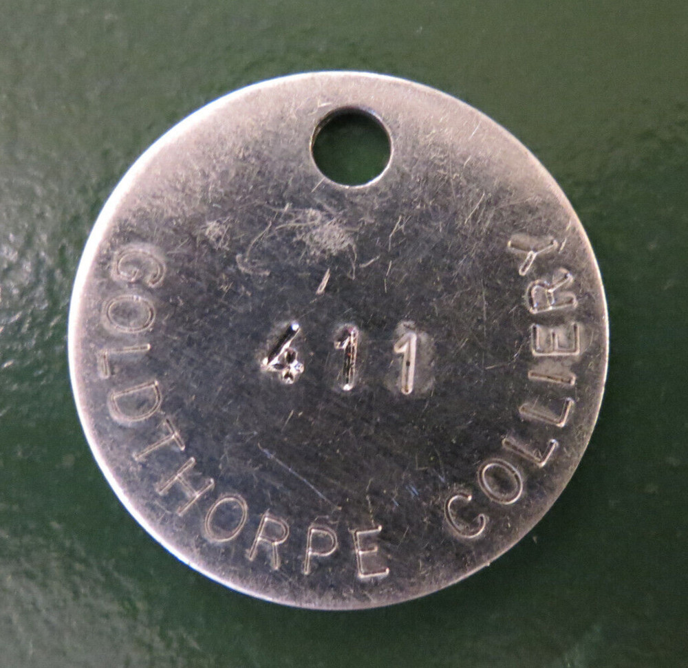 GOLDTHORPE Colliery Pit Check - marked GOLDTHORPE COLLIERY 411