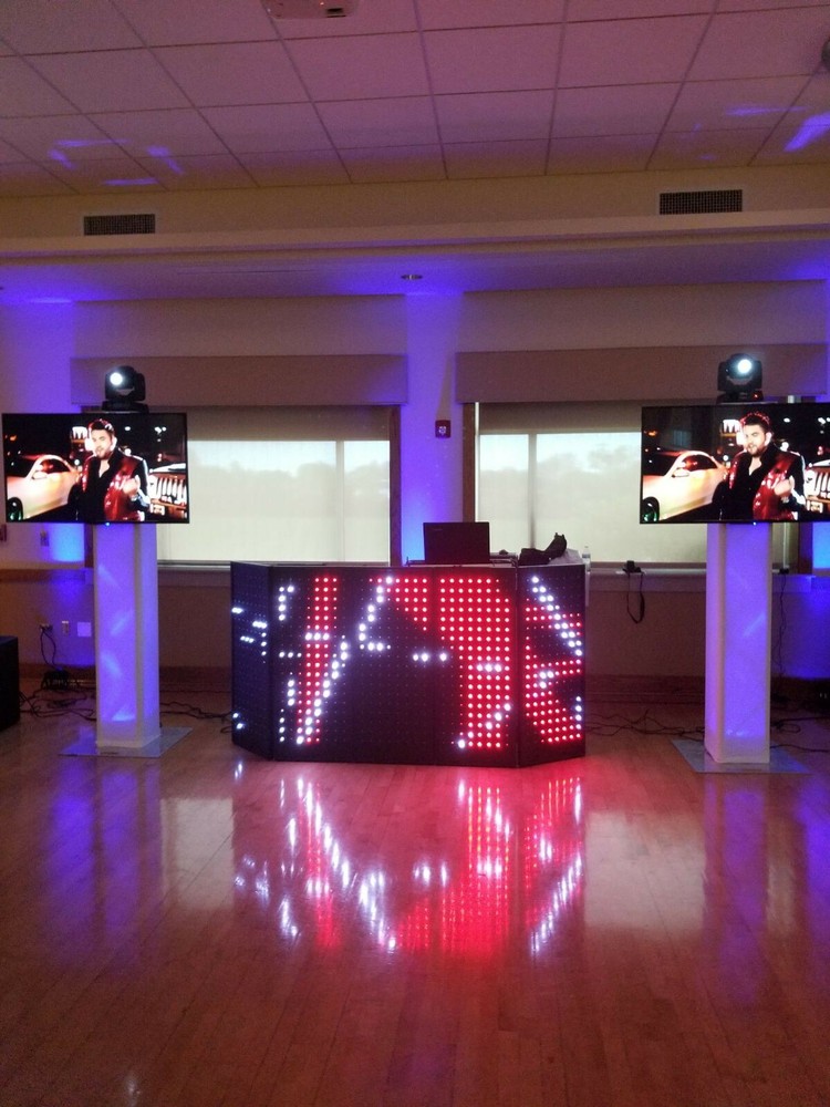 LED Pixel DJ Booth/ Facade Panels, 5 Detachable Interactive Panels