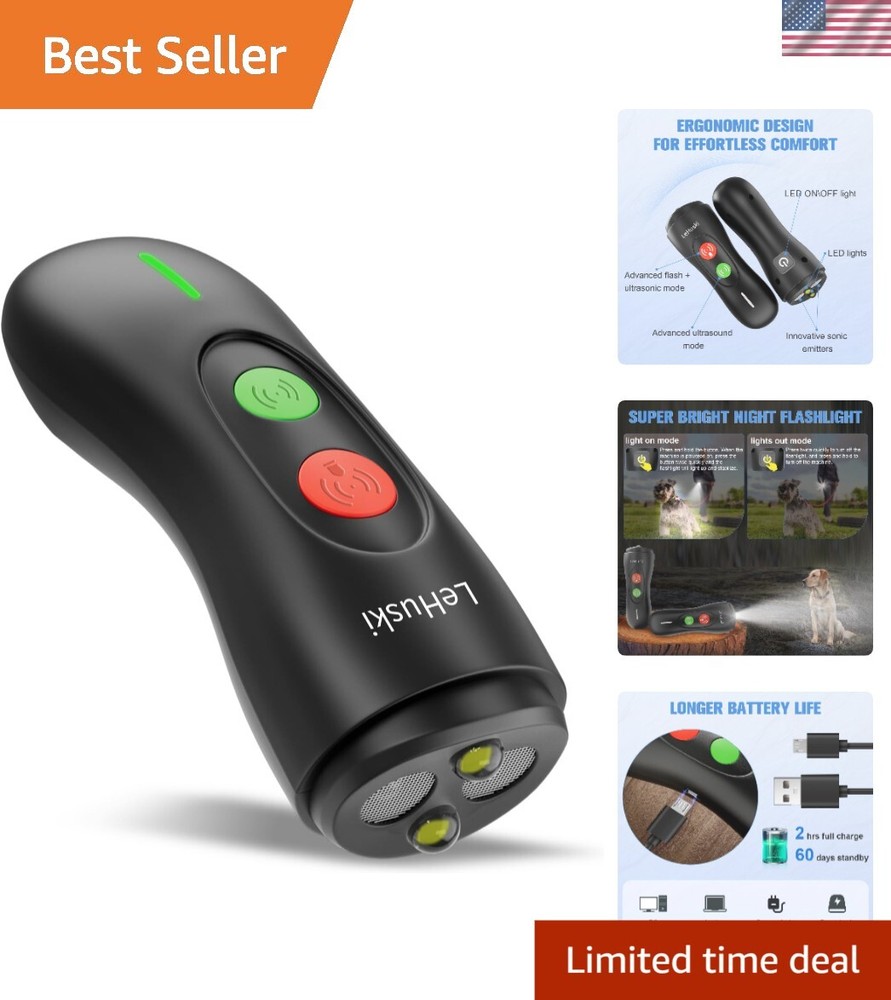 Humane Bark Deterrent for Dogs - Convenient Indoor Outdoor Control Range