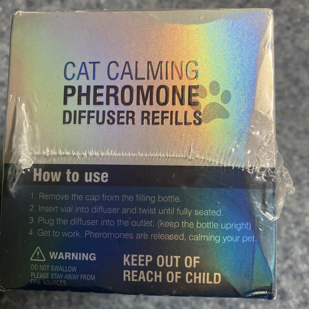 Cat Pheromones Calming Diffuser Refill 6 Pack Multicat Free Shipping New Sealed