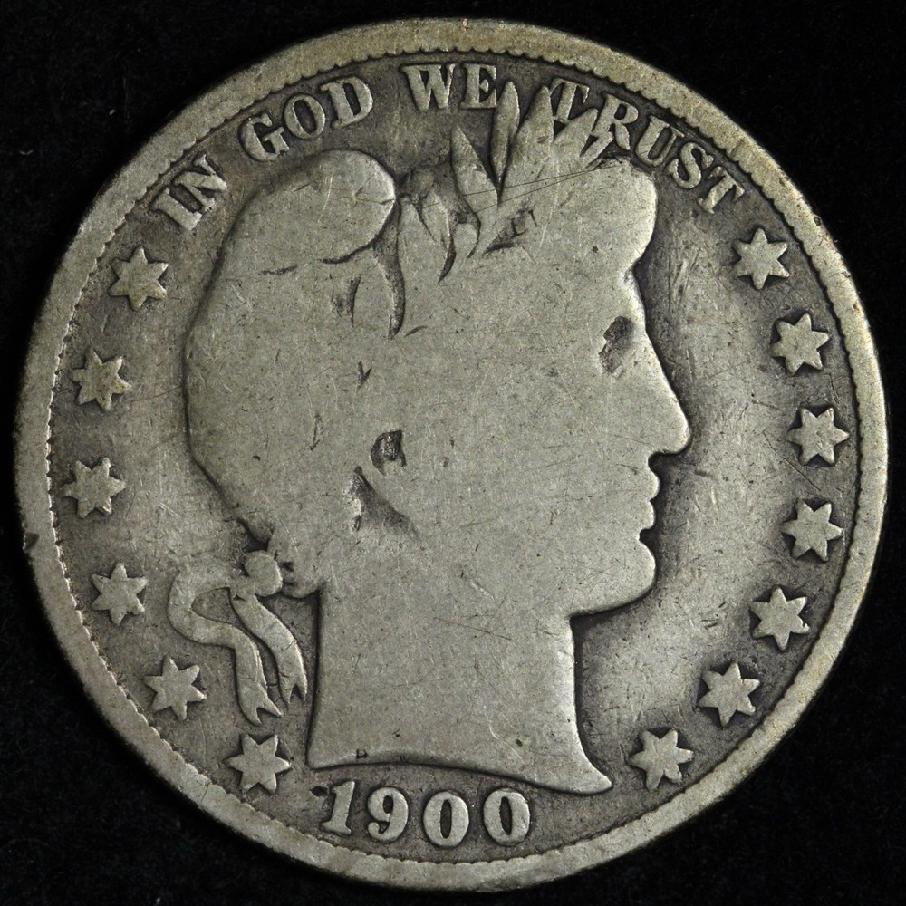 1900 Barber Silver Half Dollar E228 JXCE