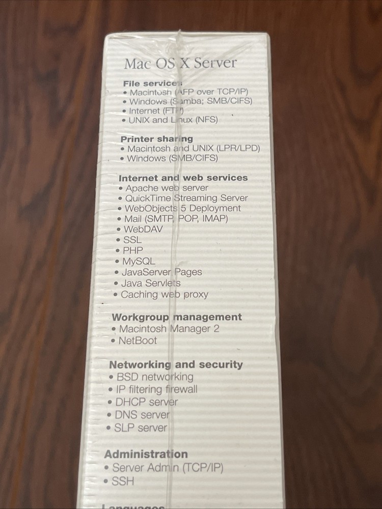 Vintage 2001 Apple Mac OS X Server Software CD Version 10.1 SEALED 10 client