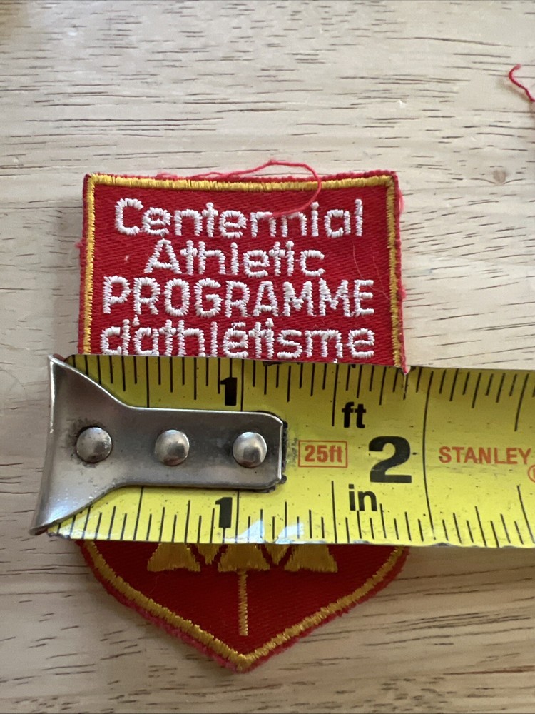 Vintage 1967 CENTENNIAL ATHLETIC PROGRAMME Canada Centennial Patch