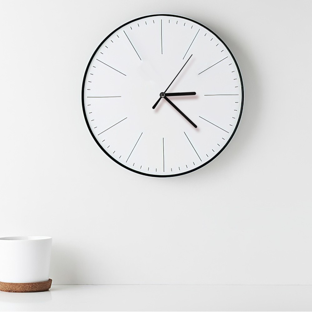 Wall Clock Movement Kit with Plastic Clock Hands and Mute Mechanism Replacement
