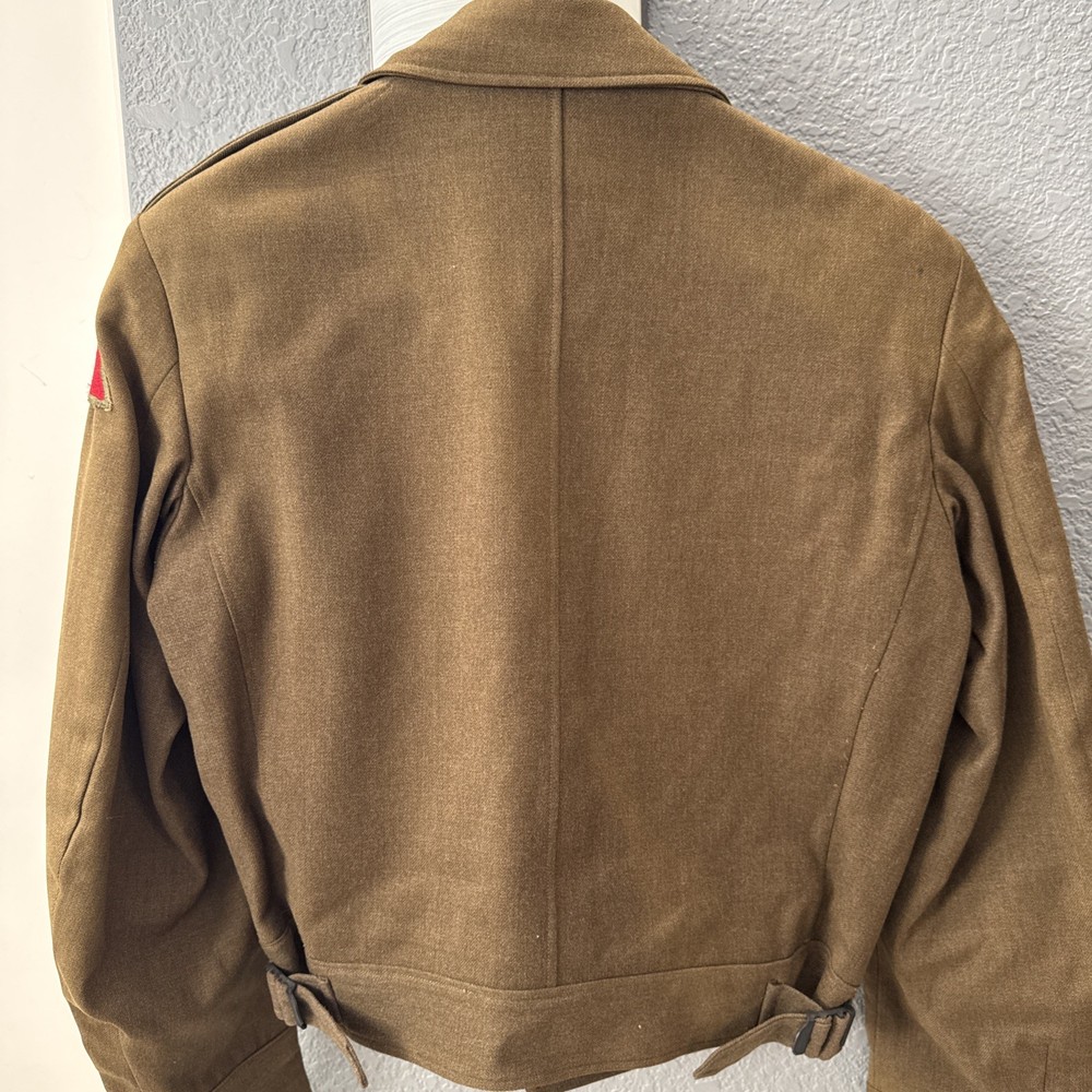 VTG WWII US Army Air Force Wool Field Jacket 36s Training Command Patch 13th Arm