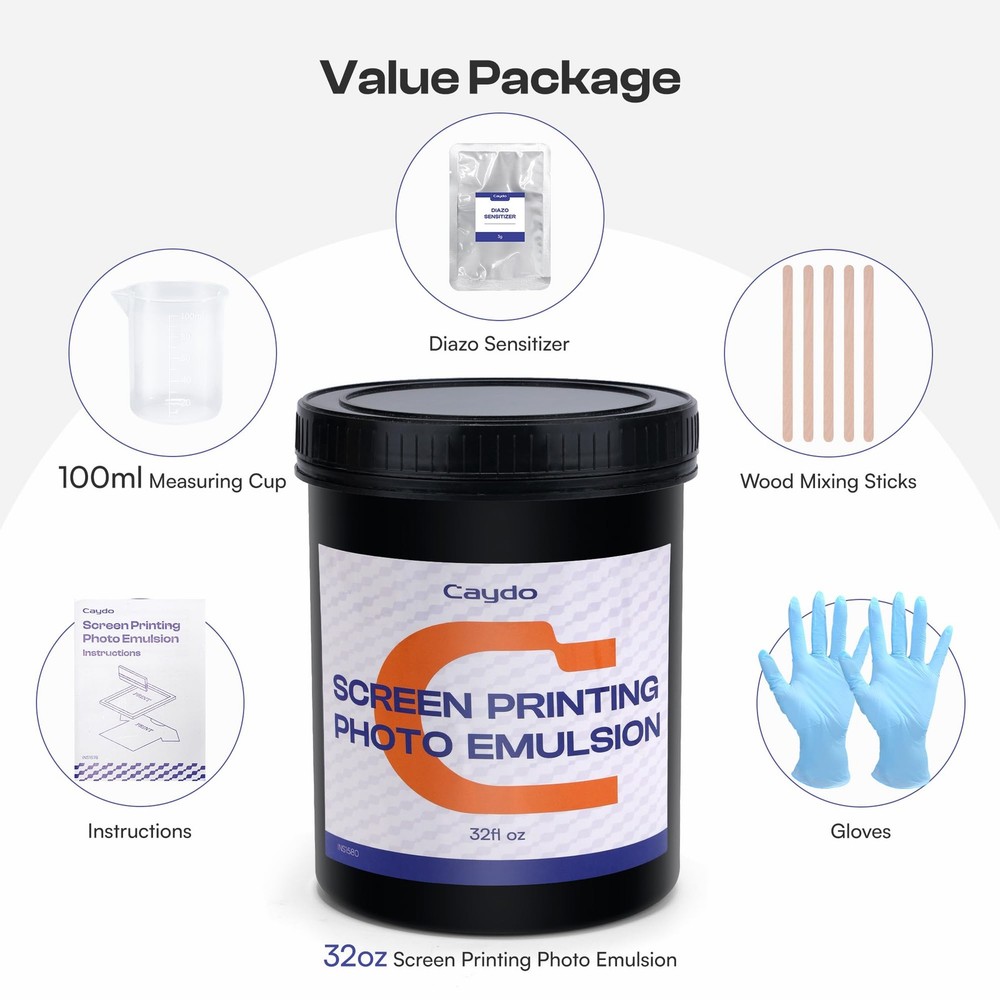 Emulsion Screen Printing for Pattern Printing, 32oz Large Screen Printing Emu...
