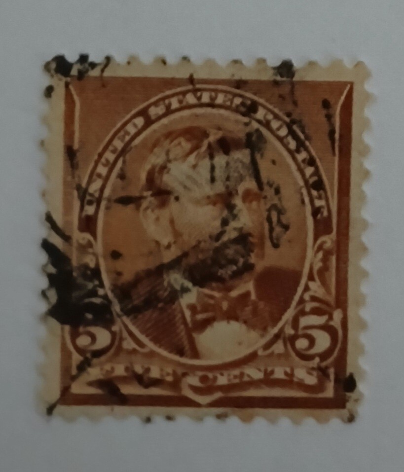 U.S STAMP - SCOTT #223 - 5 CENT - USED