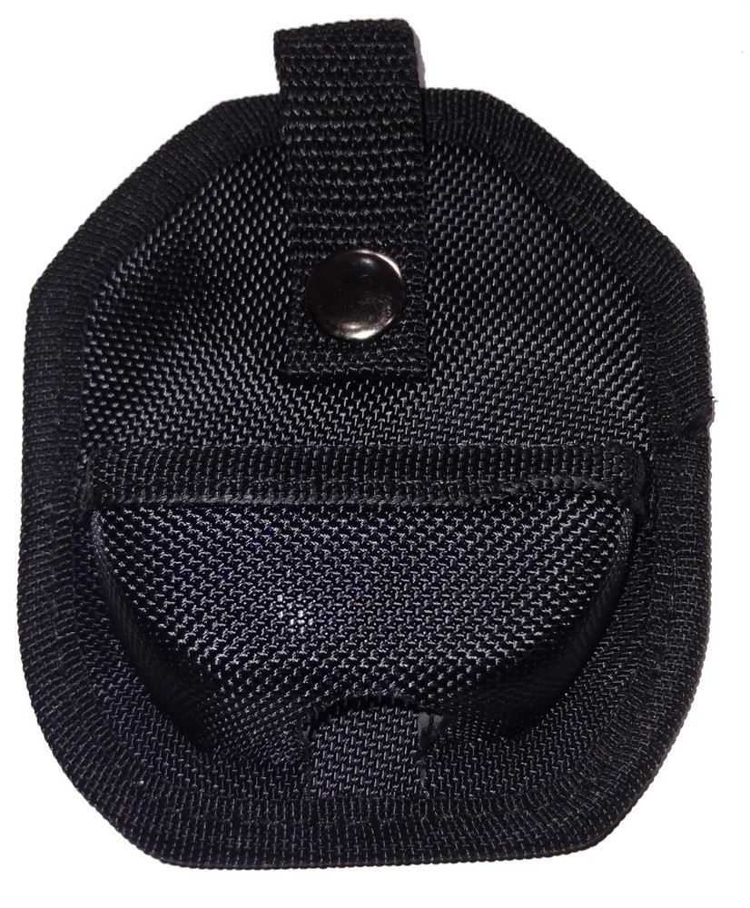 Quick Release Snap Closure Nylon Handcuff Case Belt Loop on Back Hand Cuffs