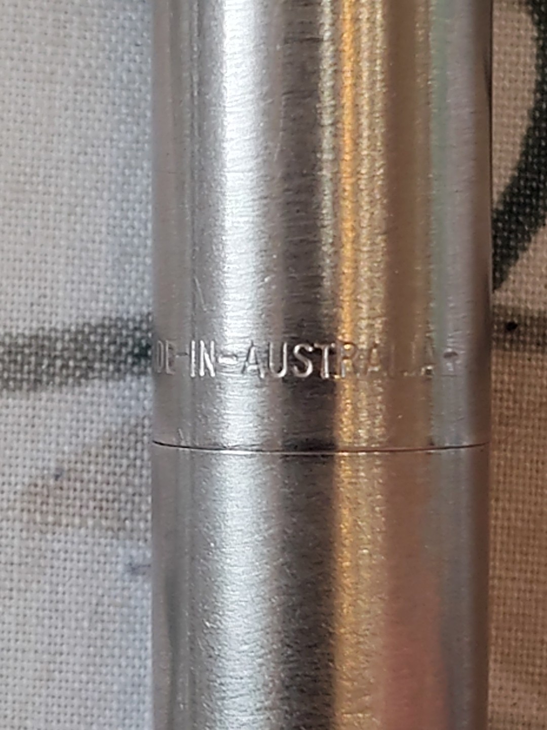 Sheaffer Targa Brushed Stainless Steel Fine Nib Fountain Pen Australia