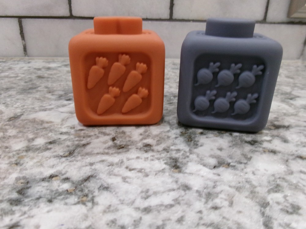 Babies Number Blocks, 1-6, Rubber, Stackable, Cubes