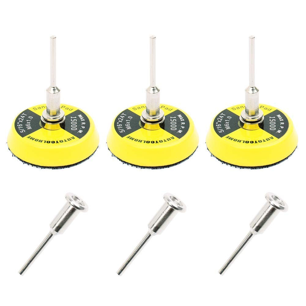 2 Inch Hook and Loop Sanding Pad with 1/8" Mandrel – Replacement Backing Pad for