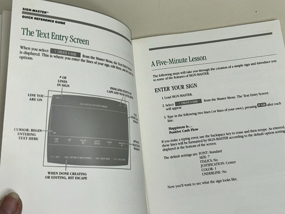 Sign-Master Quick Reference Guide BOOK ONLY Decision Resources