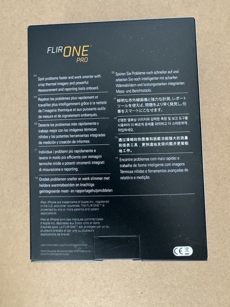 FLIR ONE Pro Thermal Imaging Camera Attachment for iPhone iOS (USB-C)