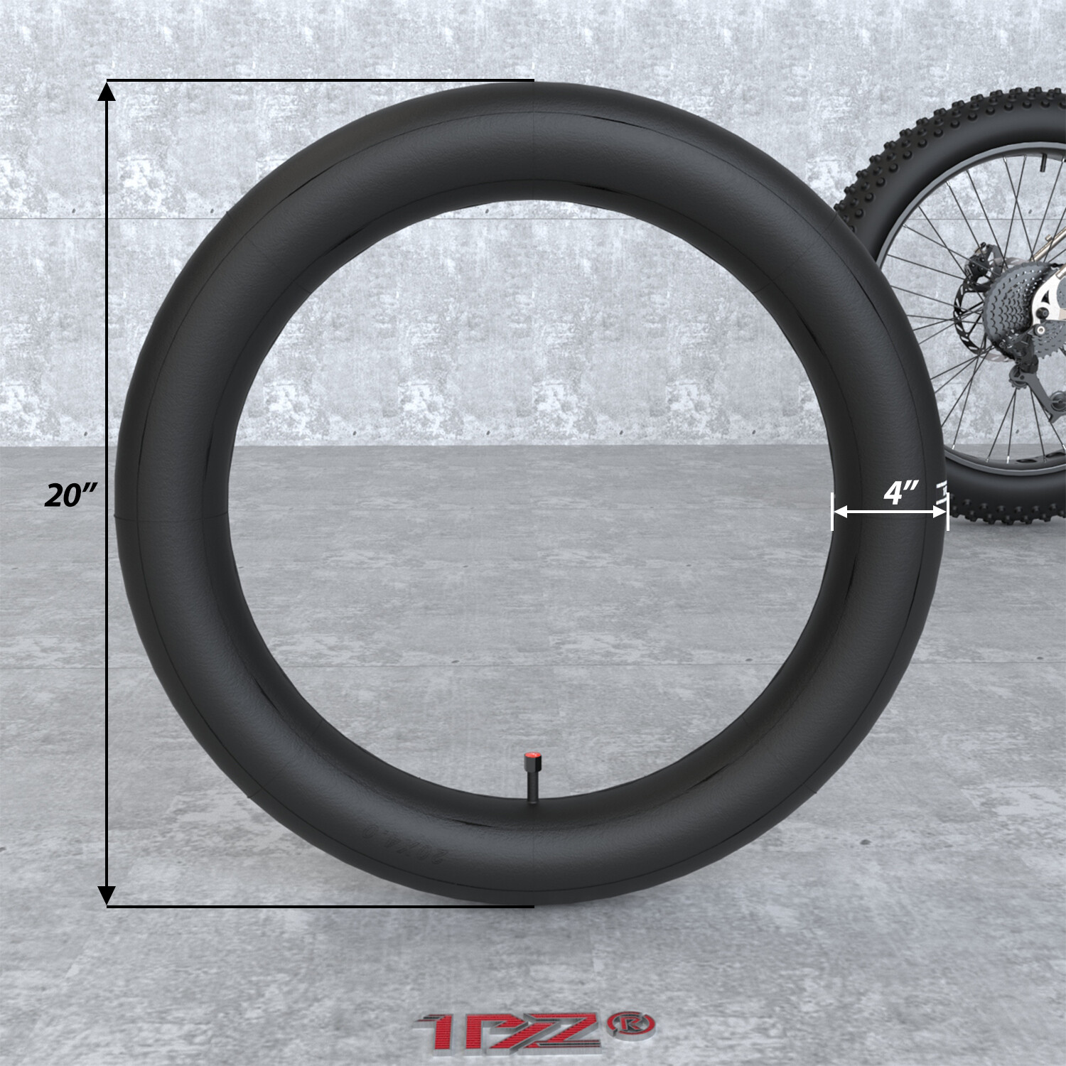 2 Pack 20x4.0 inch Inner Tube SV32mm Schrader Valve For Electric Bike Fat Bike