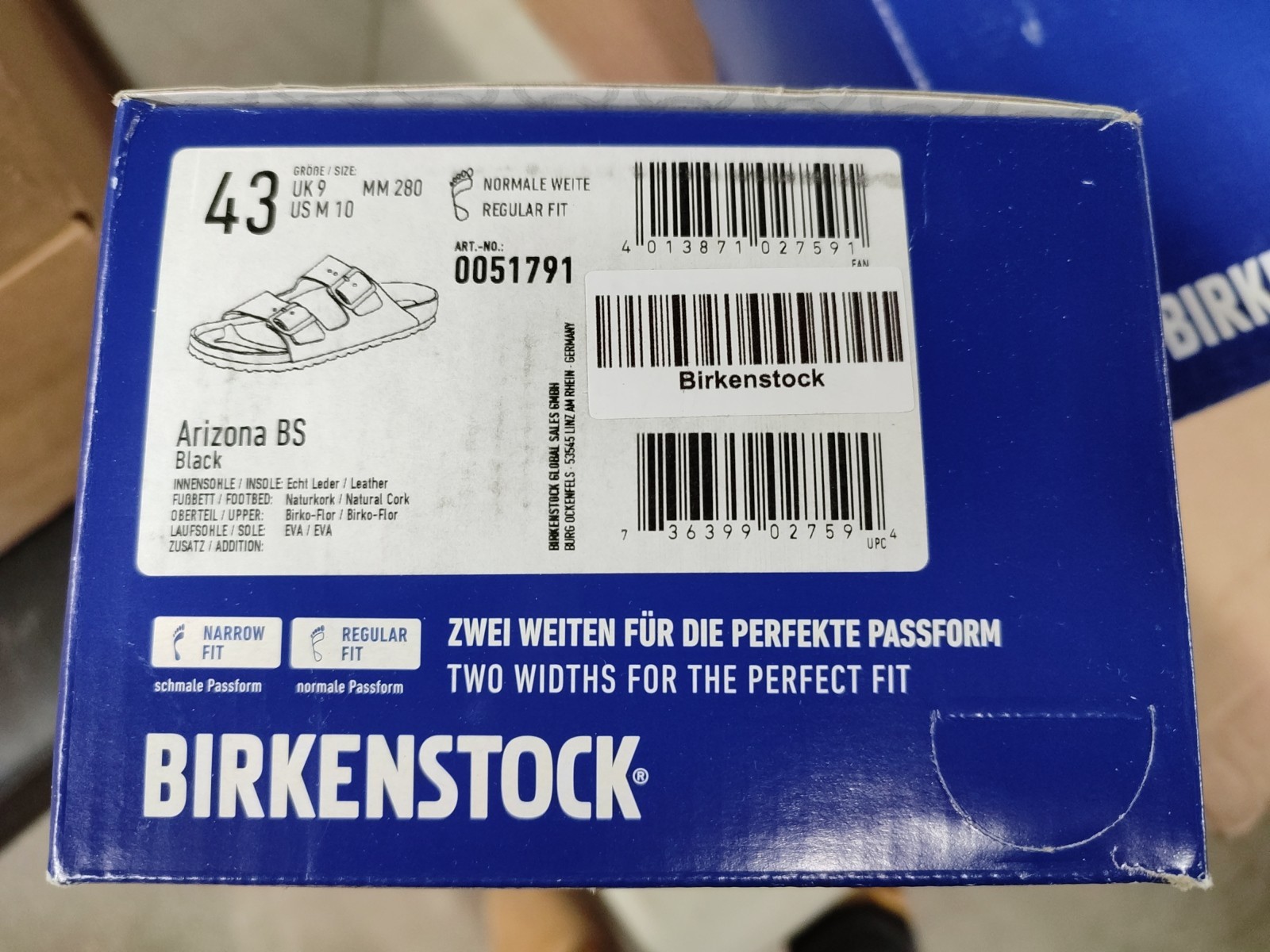 Birkenstock Arizona Sandals - Black Us M 10