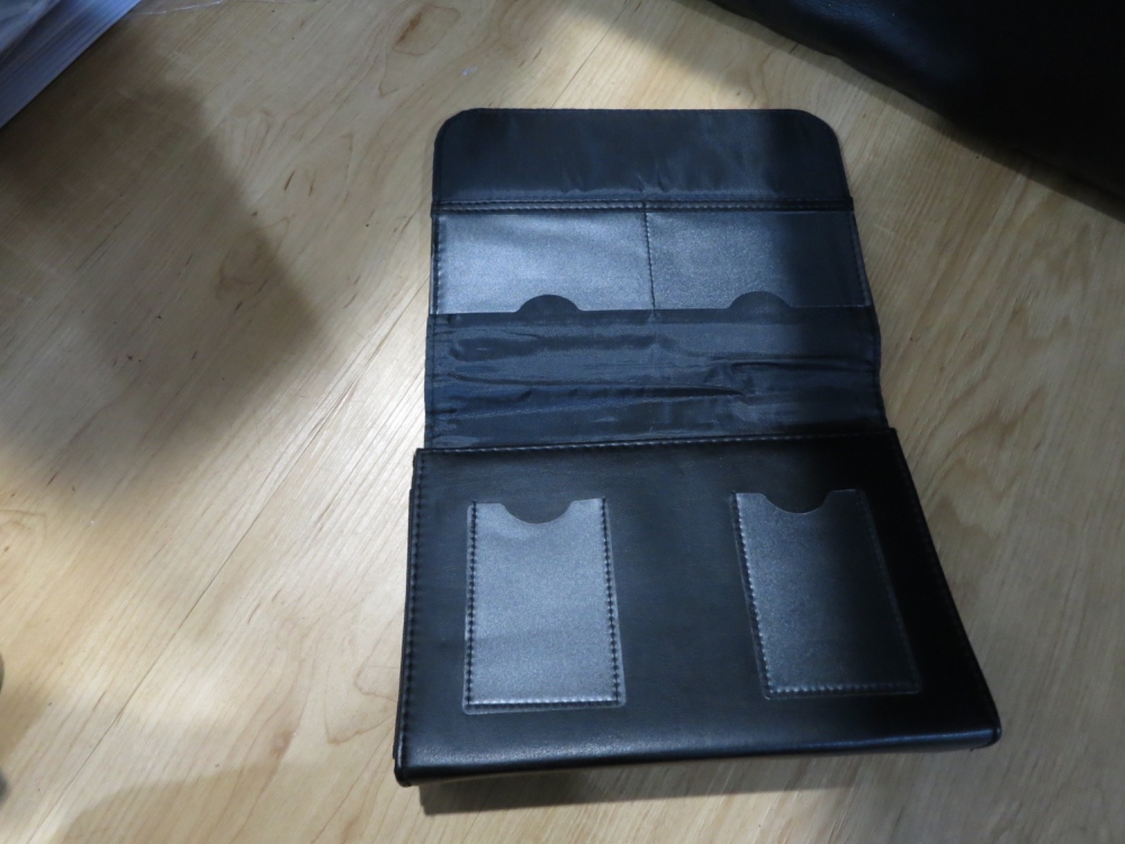 SUBARU BLACK LEATHER OWNERS MANUAL COVER CASE FORESTER OUTBACK ETC