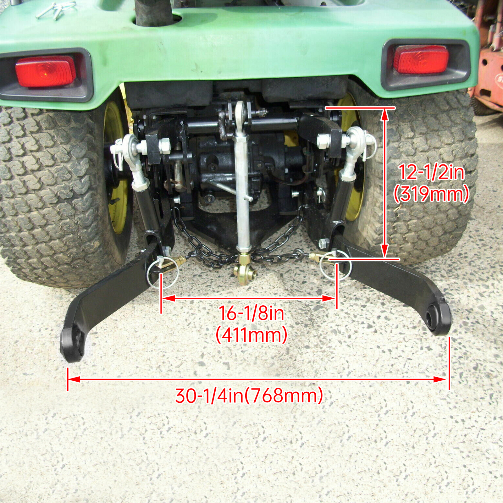 HECASA 3 Point Hitch Kit CAT 1 For John Deere 316 318 322 330 332 420 430