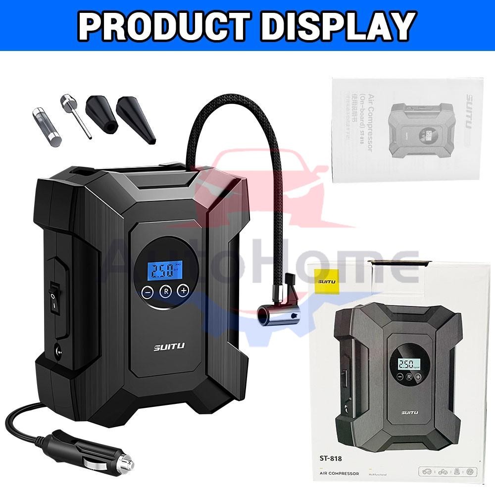Car Air Tire Pump Inflator Portable Compressor Digital Electric Auto 150PSI 12V