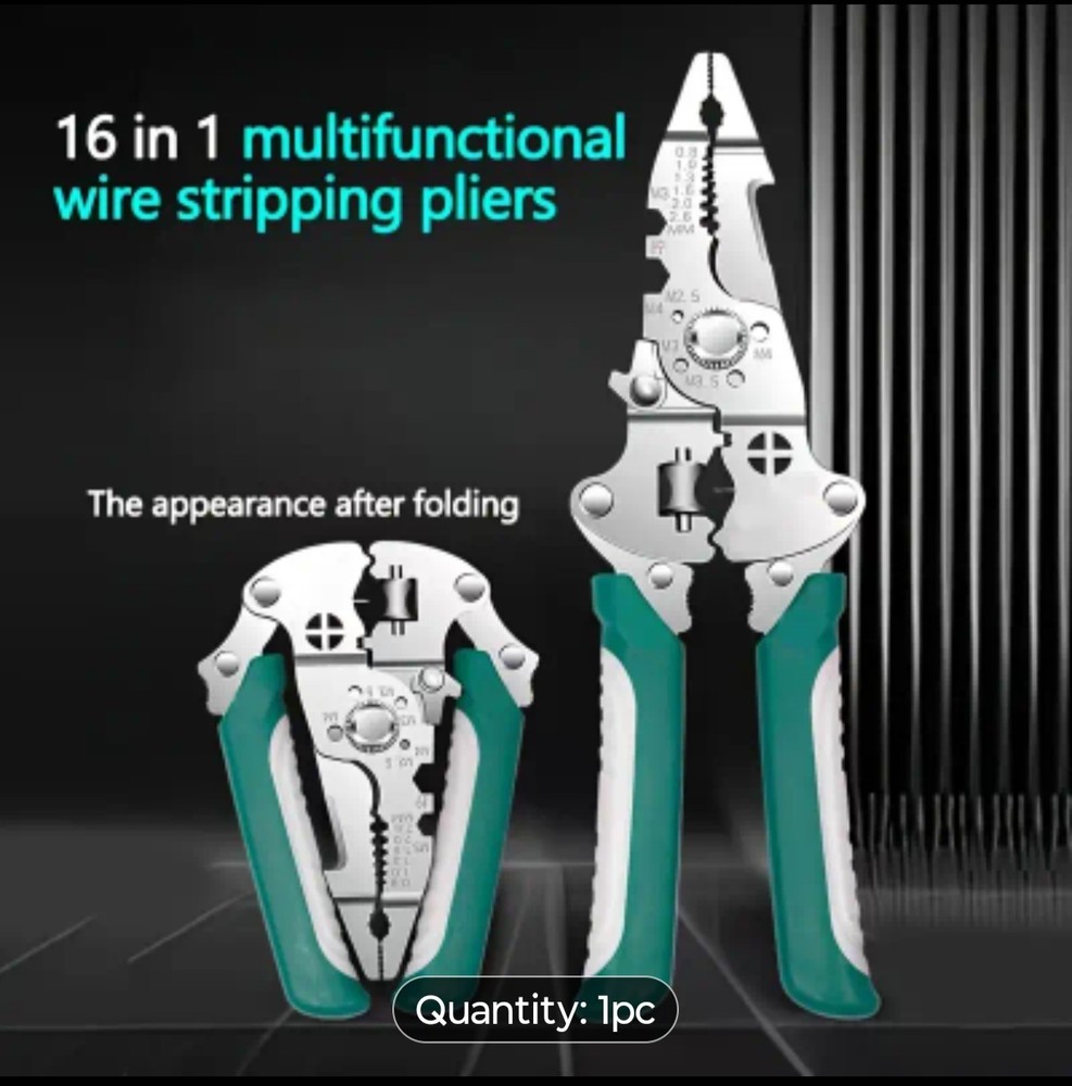 Wire Stripping Tool, Cable Cutters. Foldable Wire Stripper Tool - Multi-Function