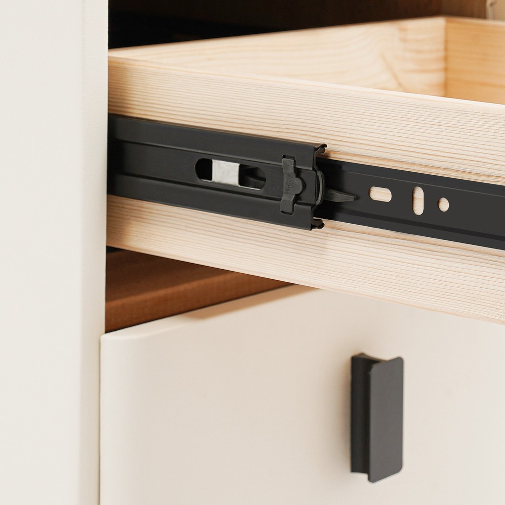 3 Drawers Smart Bedside Table Small Nightstand Bedside Table w/Light & Wireless