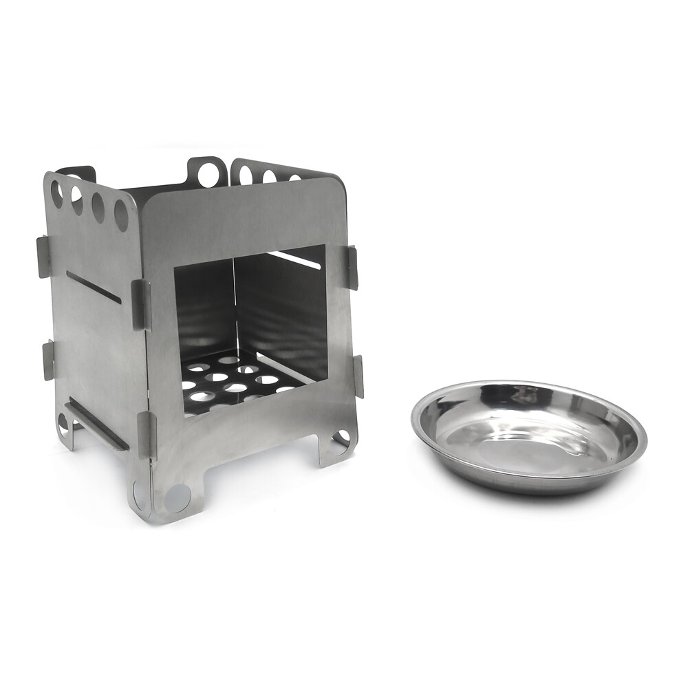 Diret Folding Wood Stove Pocket Alcohol Stove Outdoor Cooking Camping Backpackin