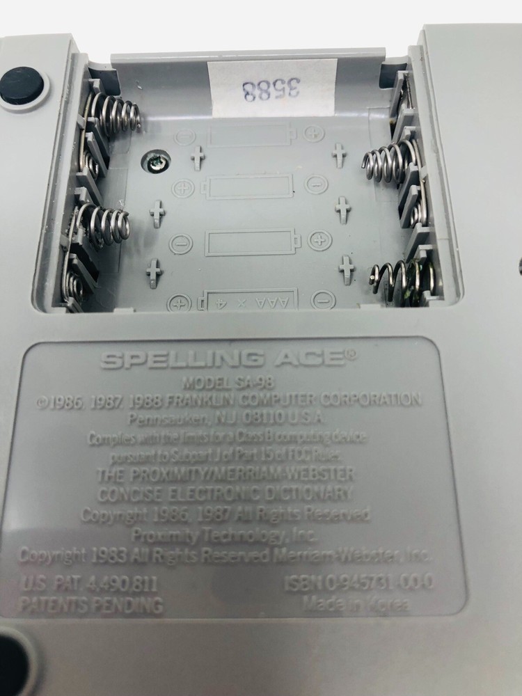 Franklin Computer Spelling Ace Electronic Spell Checker