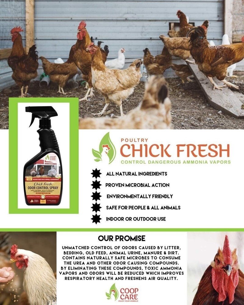 Chick Fresh - Odor Control Spray for Backyard Chickens