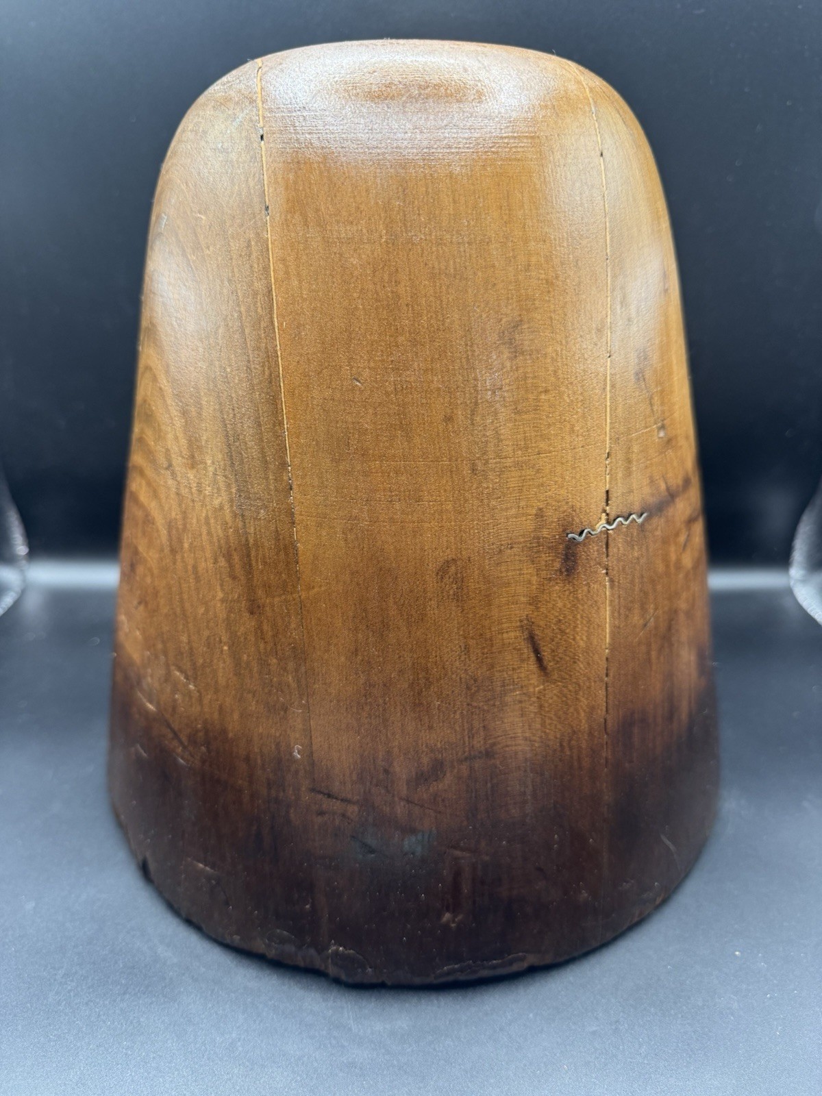 Antique Wooden Hat Mold Millinery Hat Block Form / Store Display F&M Hat Factory