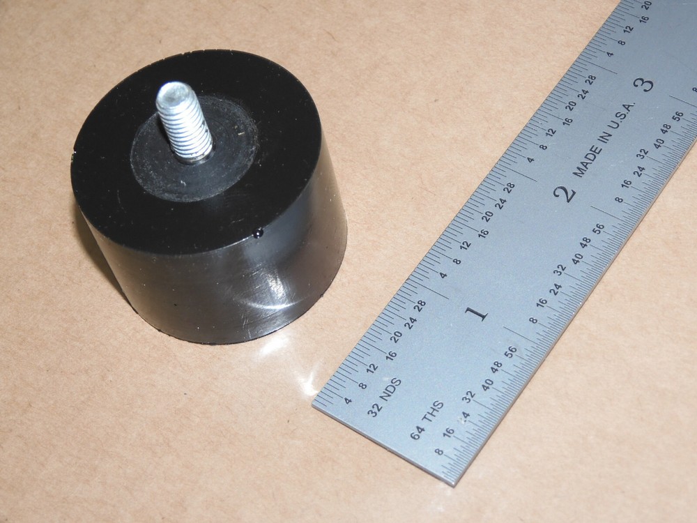 SORBOTHANE MOUNTABLE RUBBER SHOCK ABSORBING FOOT POD M6 THREADED TURNTABLE SINGL