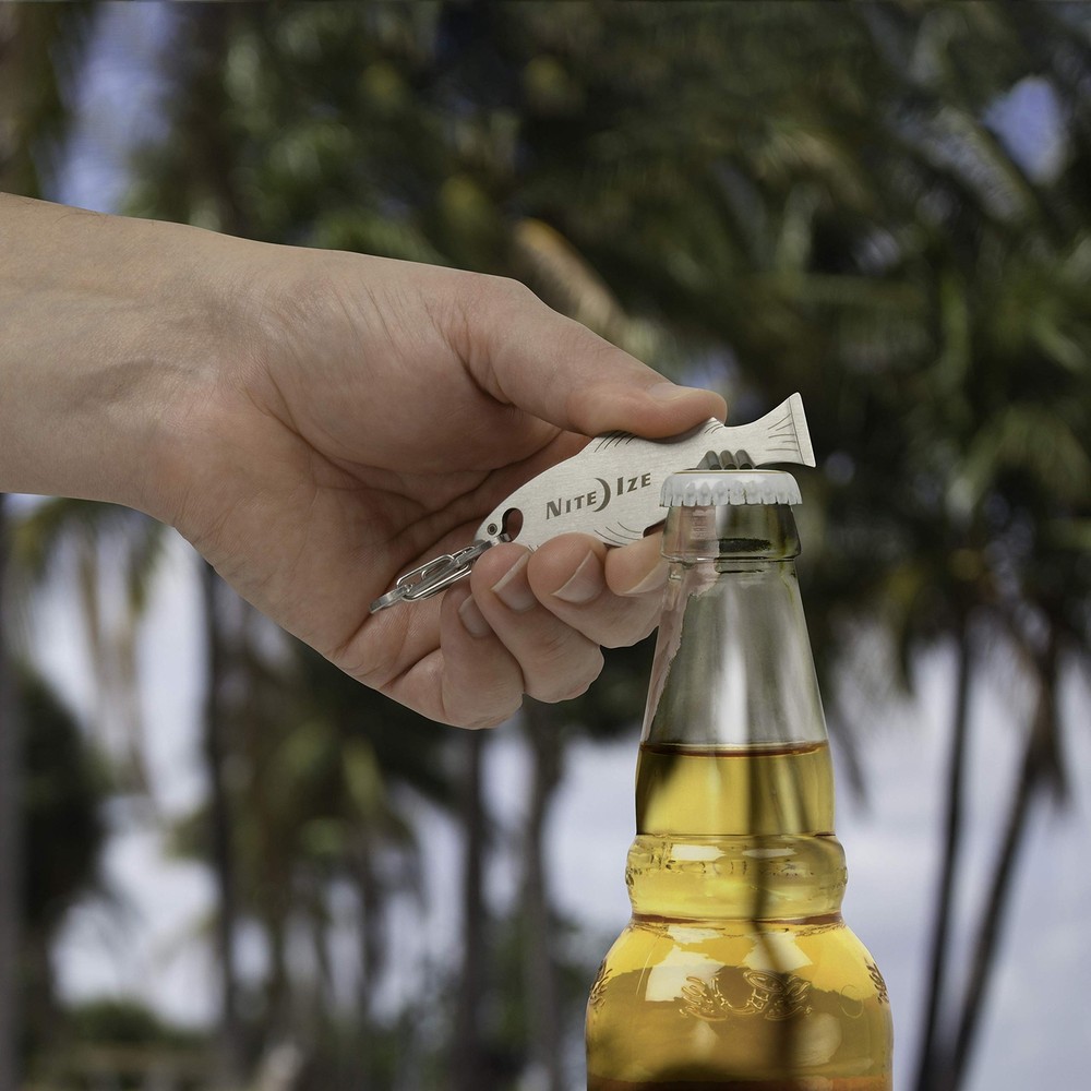 Nite Ize DoohicKey FishKey 4 Pack Key Tool Keychain Multi-Tool Fish Stainless