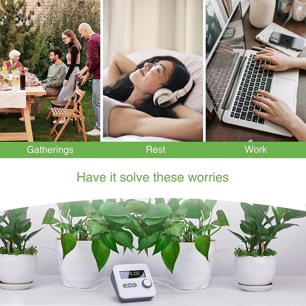 Automatic Drip Irrigation Kit,Houseplants DIY Micro Self Watering System 30day