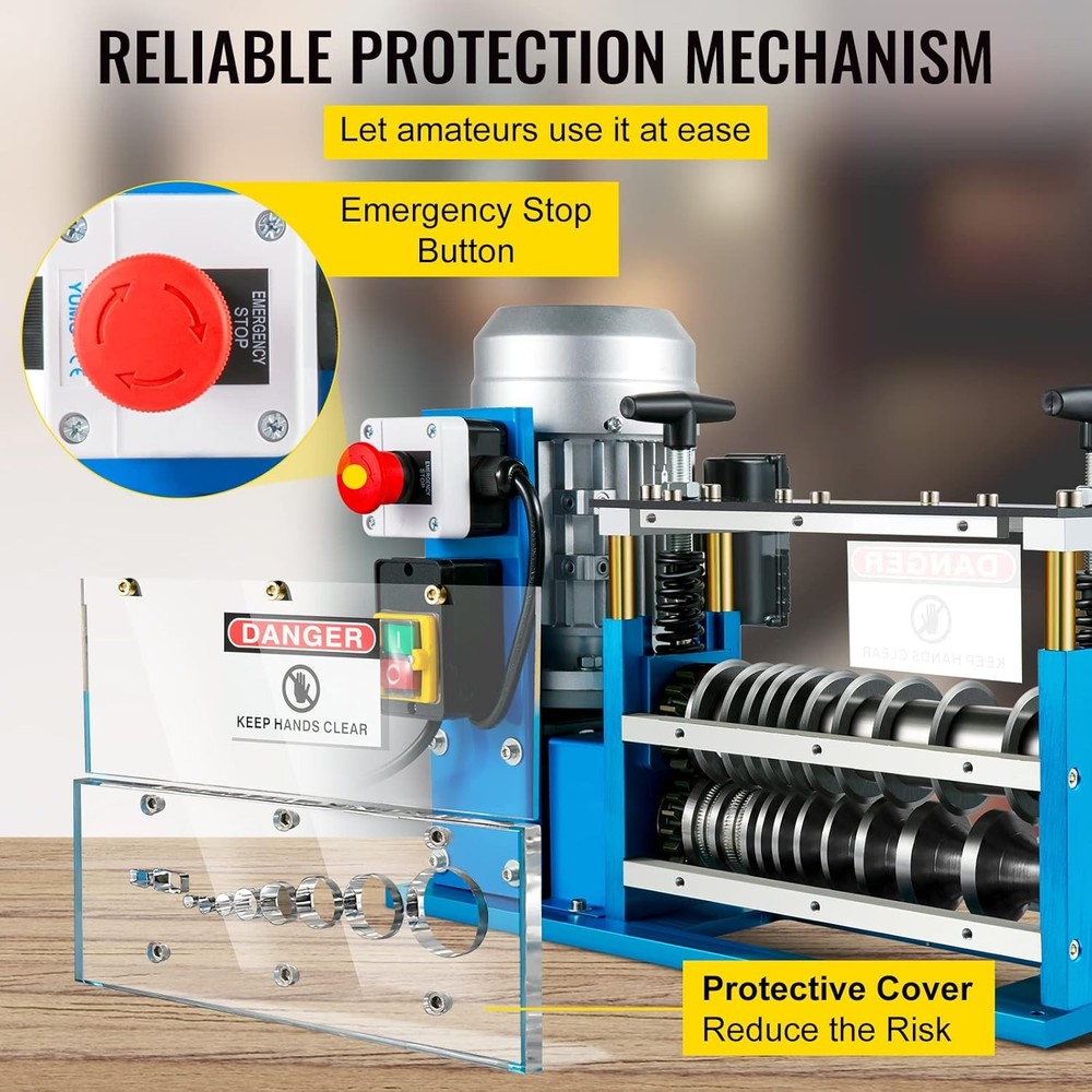 Electric Wire Stripping Machine, 370W 0.06" - 1.5" Automatic Motorized Cable Str