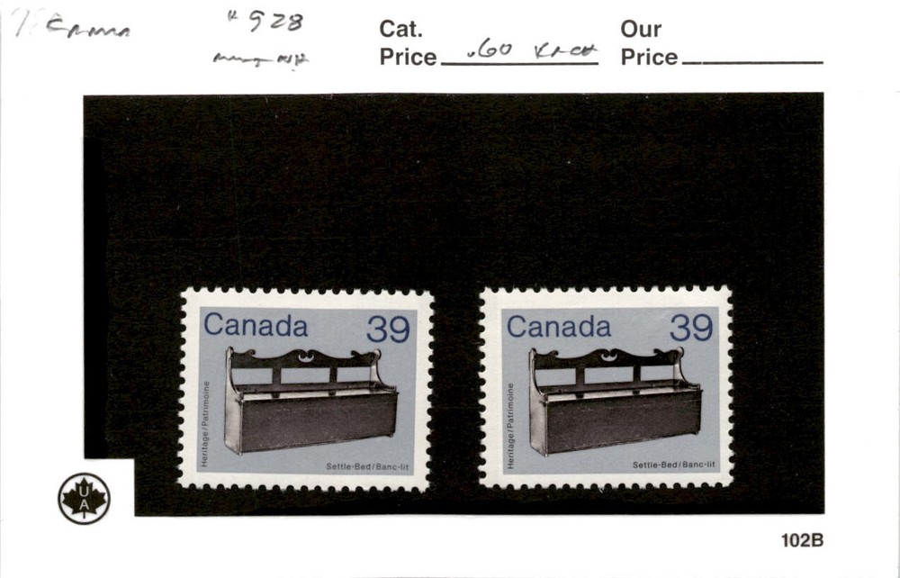 Canada, Postage Stamp, #928 (2 Ea) Mint NH, 1983 (AB)