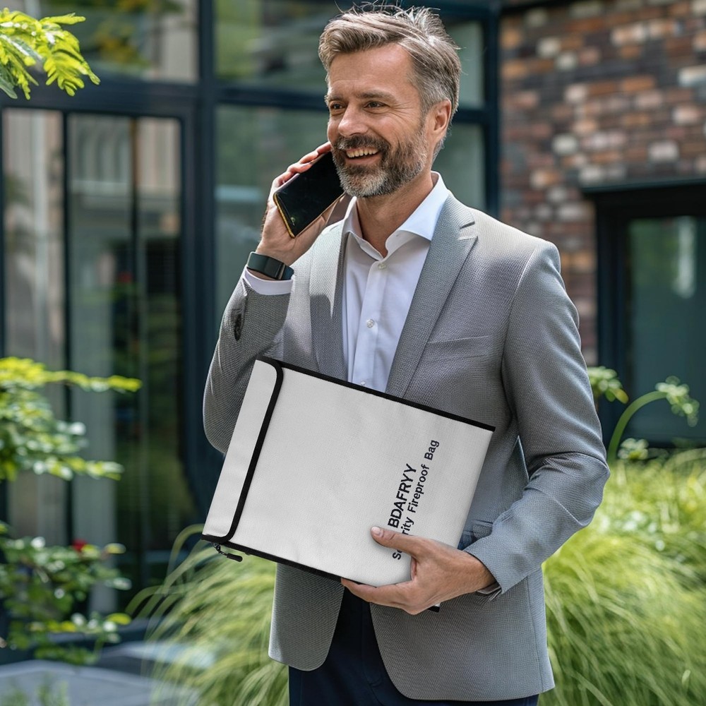 3 Pcs Fireproof Waterproof Money Important Document Bag(2000℉),Fire Proof Bag