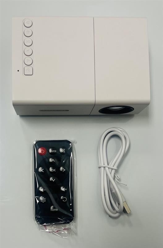 Portable White Multi-Media HD Mini LED Projector Model YG300