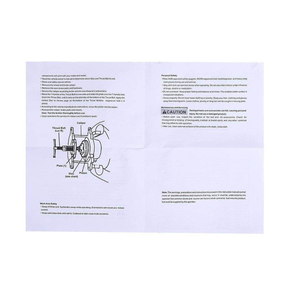 24 Pack Disc Brake Caliper Compressor Wind Back Tool Set Professional Tools Kit