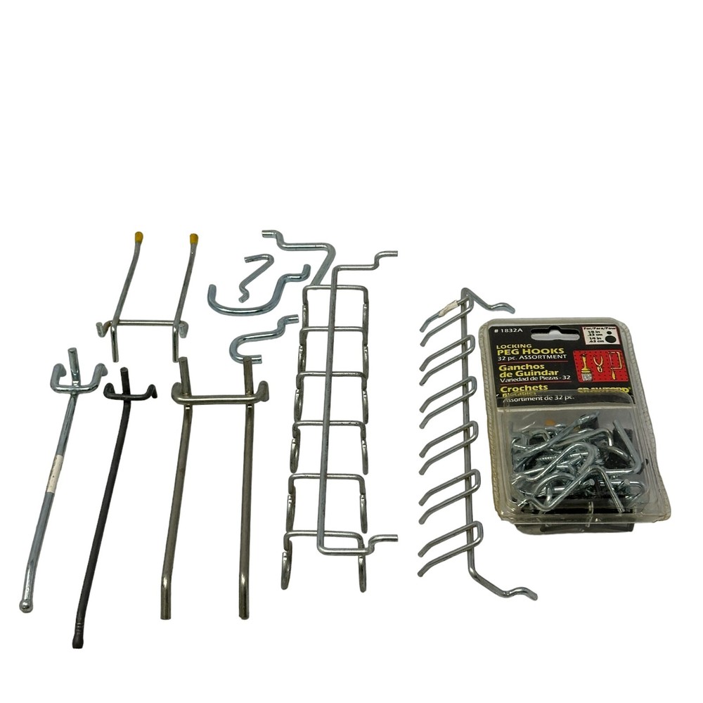 Crawford 1832A Locking PEG Hooks 32 pcs in Pack