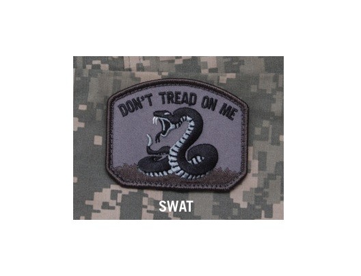 Milspec Monkey MSM Morale Patch Nylon - Don't Tread On Me - SWAT pattern - NEW