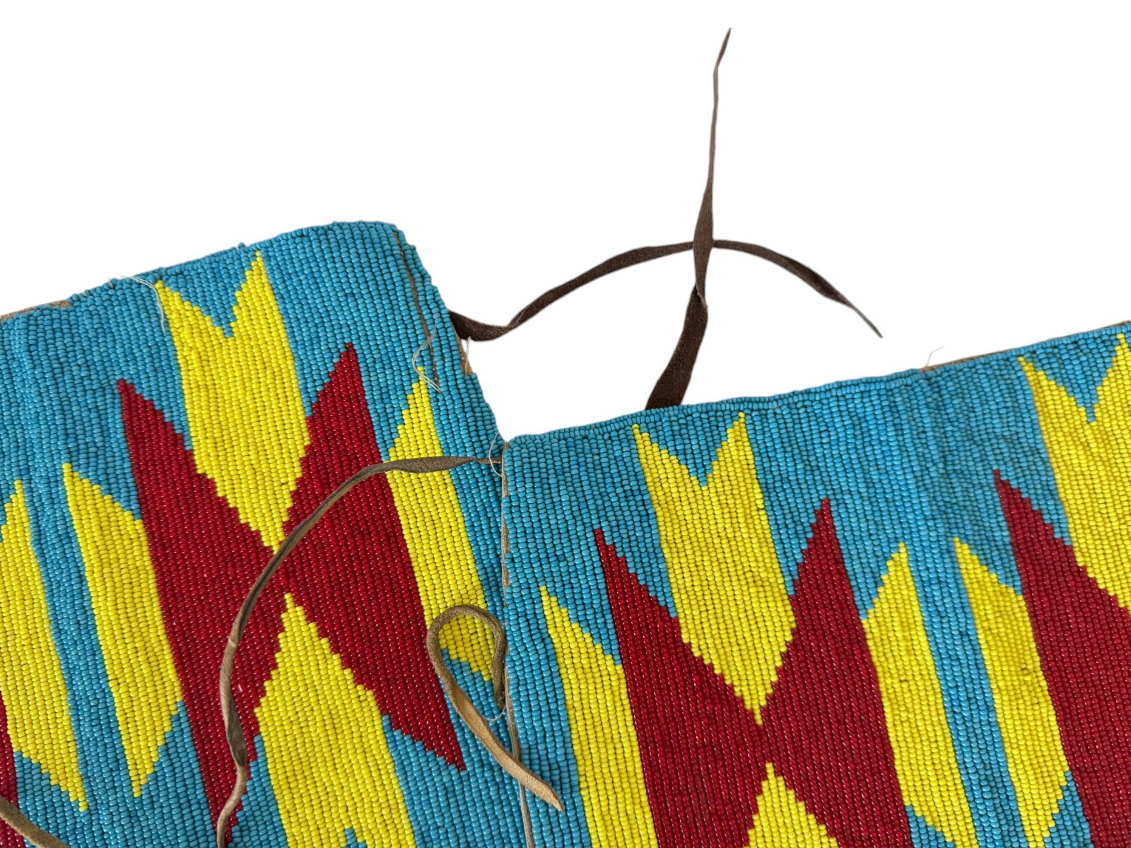 Antique Native American Plains Ceremonial Handmade Beaded Cuffs