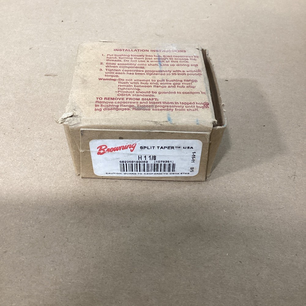 Browning - H 1 1/8 - 1-1/8" Bore Split Taper Bushing