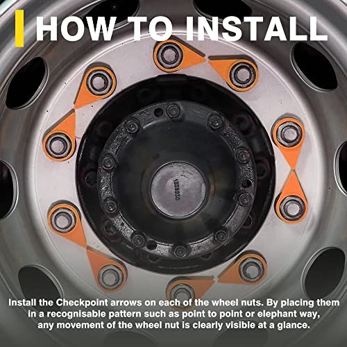High-Temperature Wheel Nut Indicator 33 mm Orange – Visual Indicator for