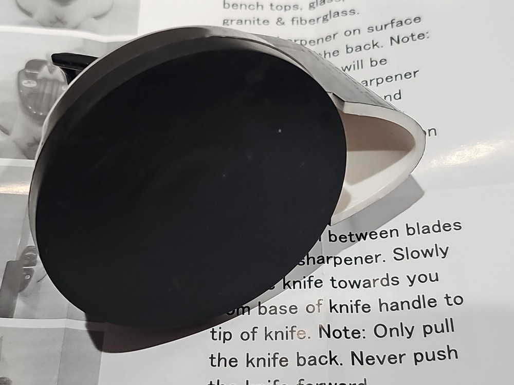 NEW Sharp Shark Knife & Scissors Sharpener with Suction Base Pull Through