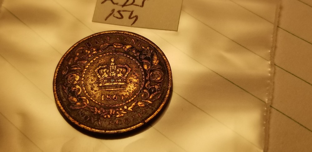 Canada Nova Scotia 1864 Half Cent Rare Idrds1.